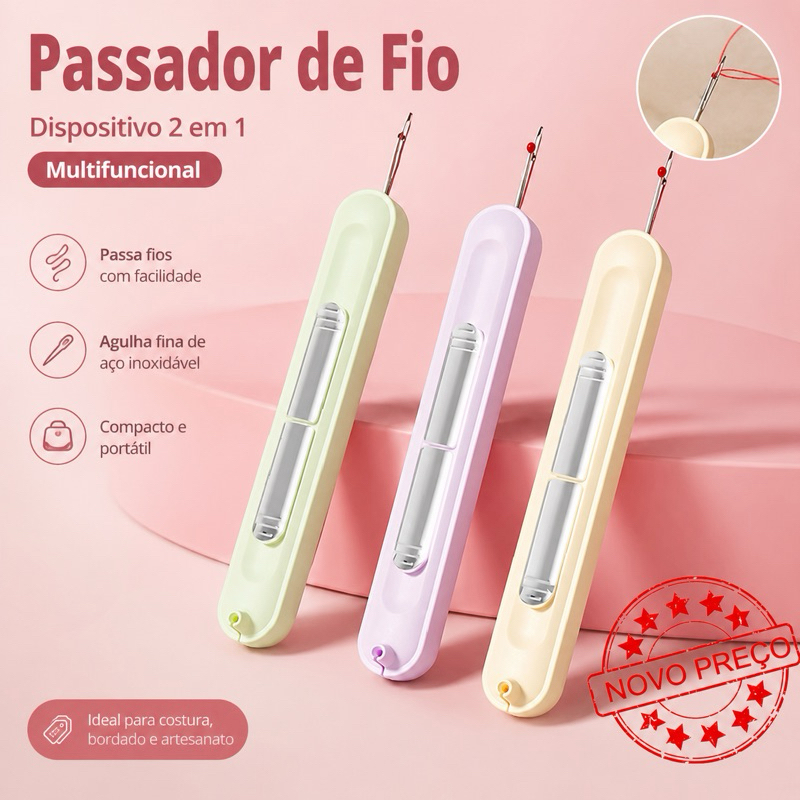 Passador De Agulha E Estripador De Costura 2 Em 1-Nova Ferramenta Multifuncional Para Idosos