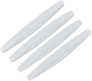 Kit Protetor de Retrovisor de Porta do Carro - 11,5 cm | Fita Anti-Risco + Lâmina Anti-Colisão | Acessórios Automotivos (Branco,4 peças - 1 conjunto)