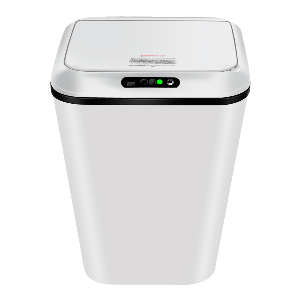 Lixeira Sensor Automática Inteligente de Banheiro Cozinha Escritório Capacidade 16 Litros