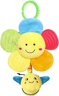 s Penduráveis Para Berço Móbile Confortável Com E Carrilhão | Brinquedos Sensoriais com Atividades de Pendurar no Carrinho para Bebés Calmante, Suave no Berçário e em