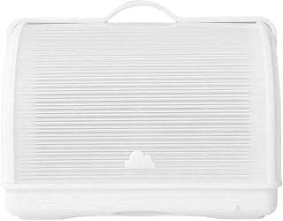 Organizador de armário de cozinha, secador de bancada, organiza eficientemente garrafas, copos e utensílios de mesa, mantendo limpos, caixa de talheres portátil para amamentação, recipiente