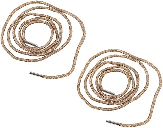 Cadarços de Sapato Com Brilho Elegante Substituição de Cristal Redondo para Tênis e Roupas Esportivas 2 Peças de 47,2 Polegadas de Comprimento